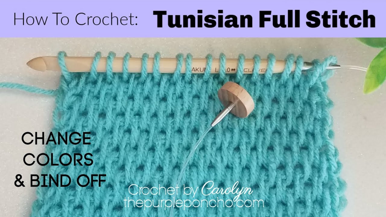 How To Crochet Tunisian Full Stitch