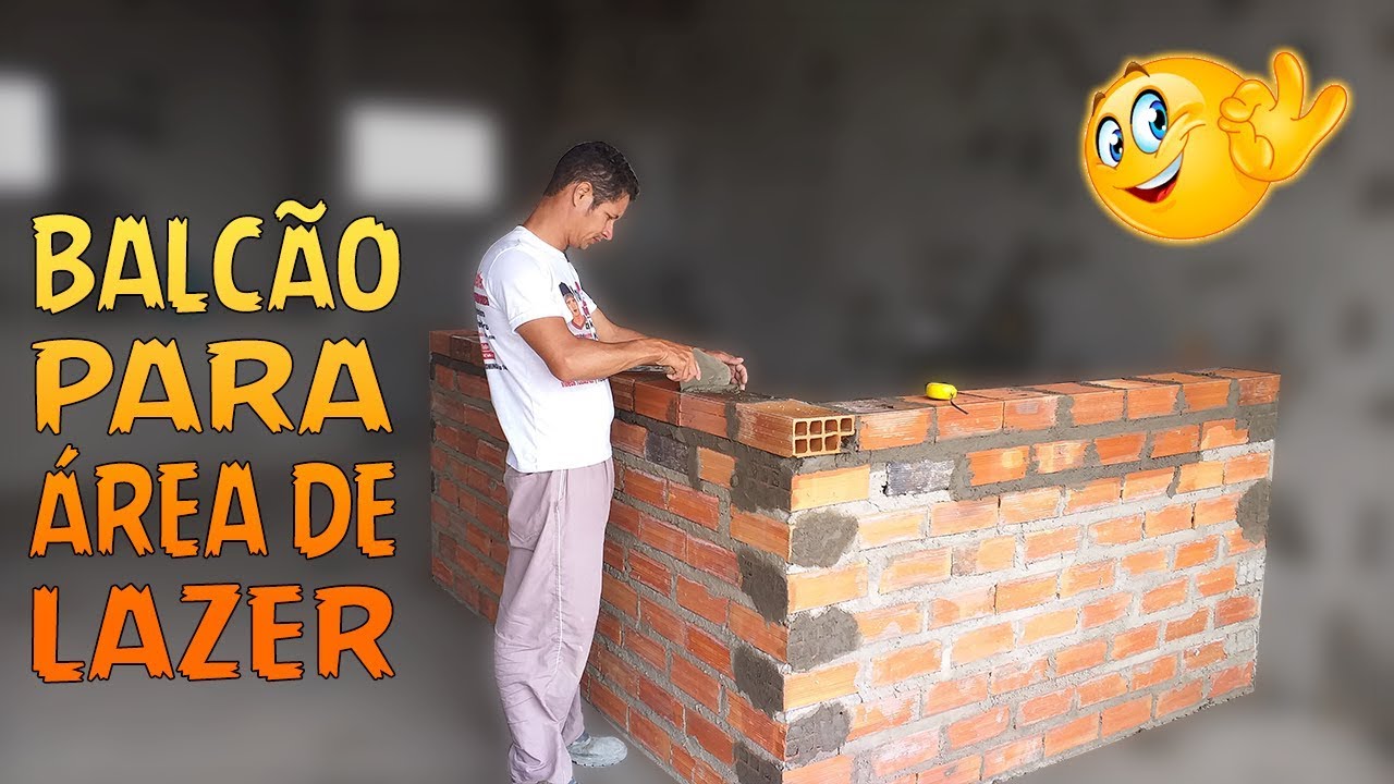 Como fazer balcão para área de lazer? Esse pedreiro ensina de forma simples!