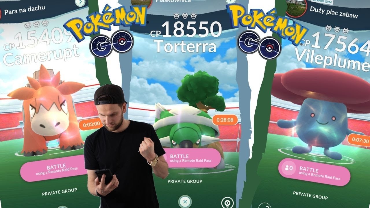 Camerupt, Vileplume, Torterra Solo raid Pokemon Go! Odcinek #591