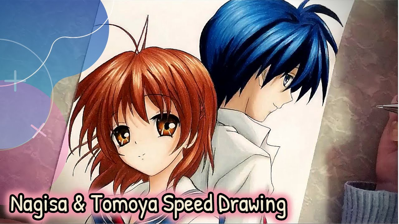 Nagisa & Tomoya Speed Drawing (Clannad)