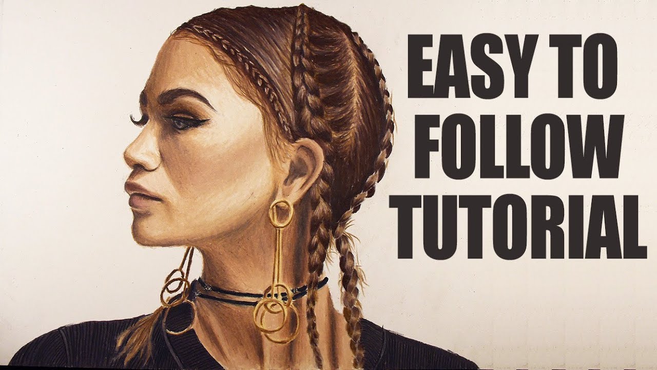 Zendaya Drawing Tutorial