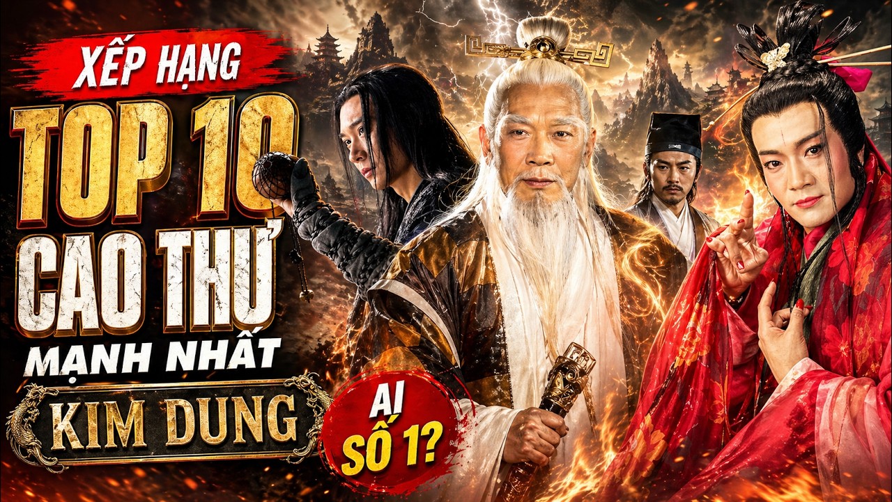 Xếp Hạng 10 Cao Thủ Mạnh Nhất Kim Dung | Độc Cô Cầu Bại không phải số 1.