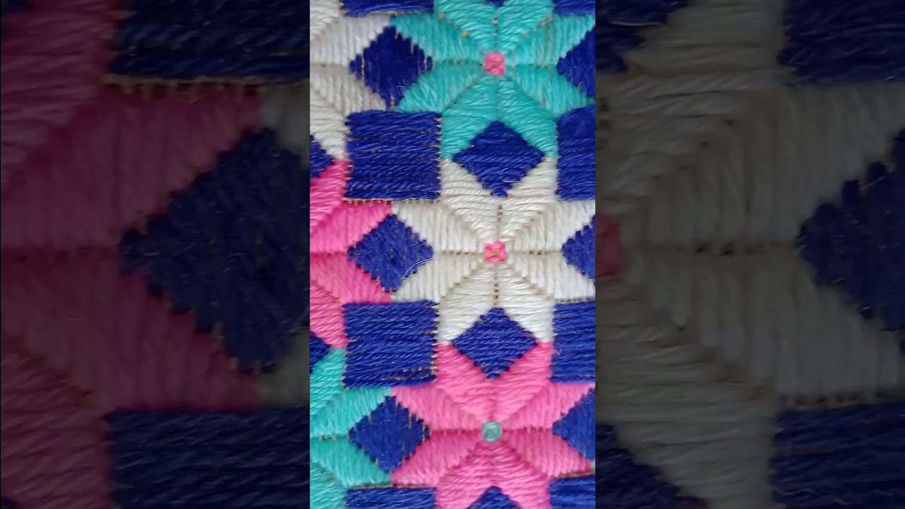 Colorful flower vorat ashon design, easy #shorts #ason #woolen #shortvideo #handmade #colourful