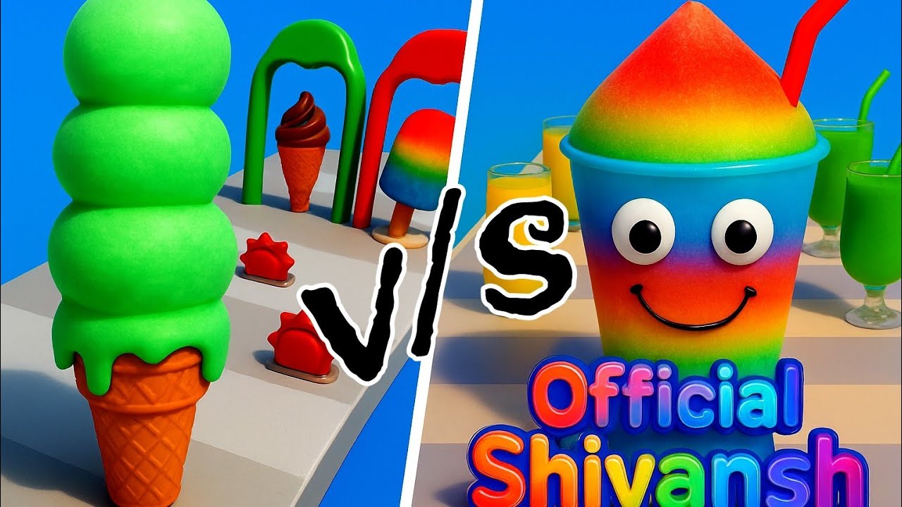 🍦Ice Cream Stack Runner VS 🍹Juice Run- All Levels Satisfying Walkthrough Gameplay