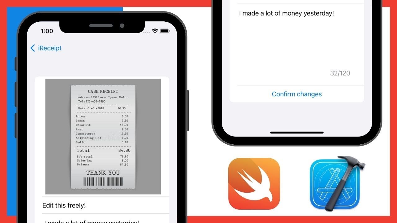 iReceipt: Full Note Taking Image App in SwiftUI Tutorial 2022 (Xcode)