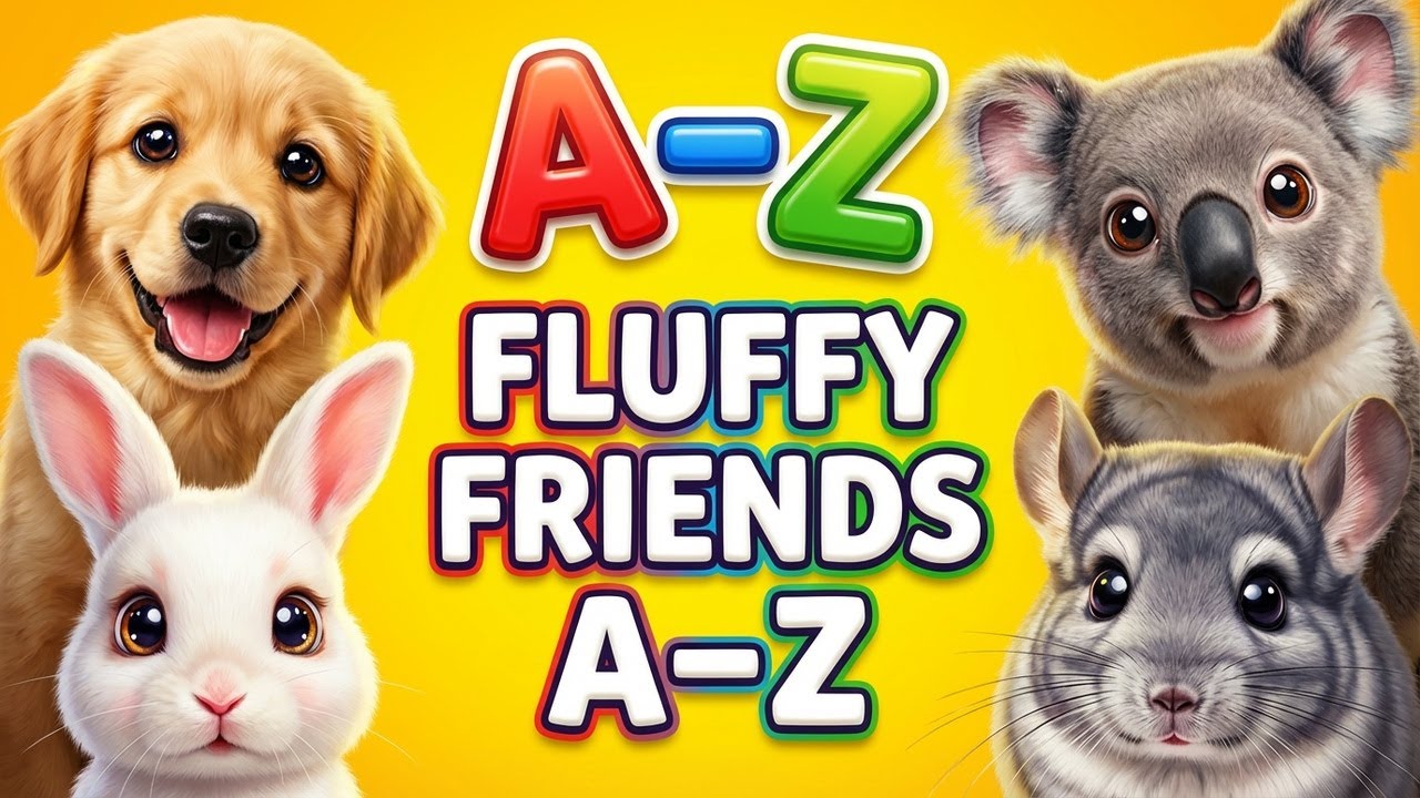 Fluffy & Furry Animals ABC | Learn Letters A to Z | Fun Alphabet for Kids