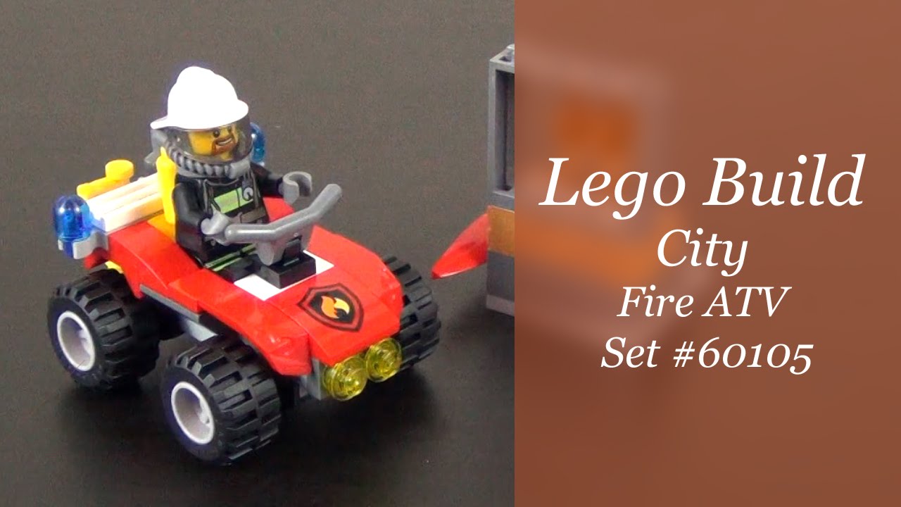 Let's Build - Lego City Fire ATV Set #60105