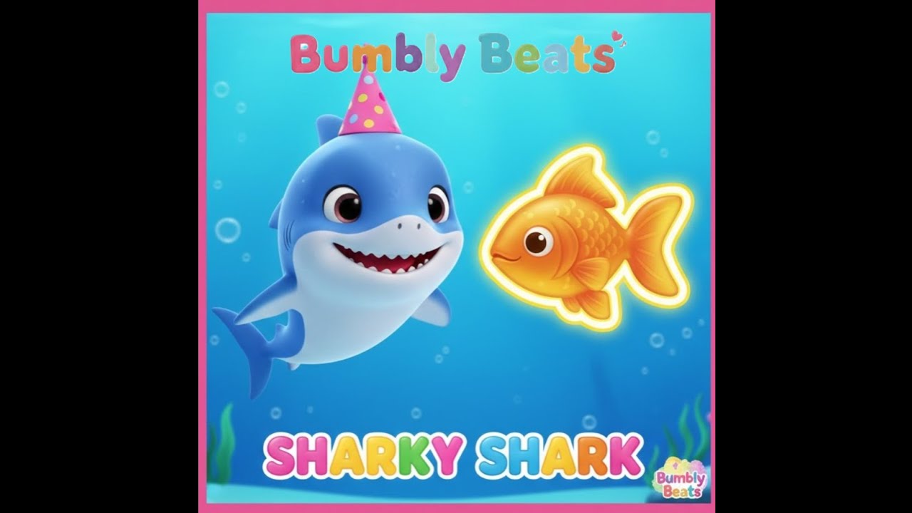The Sharky Shark Song 🦈🌊 | Baby Shark Dance for Kids | Bumbly Beats