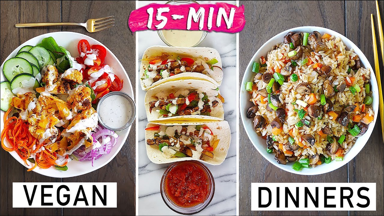 FIRE AF 🔥 15-MIN VEGAN DINNER IDEAS!