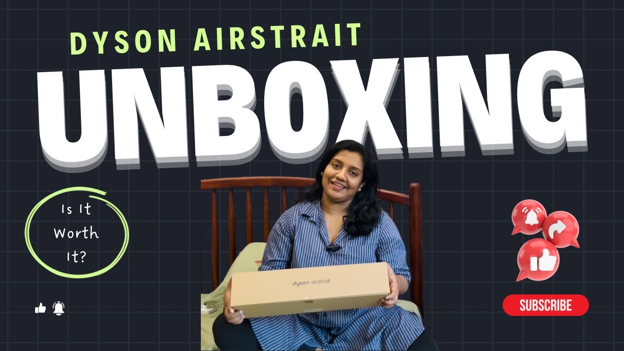 Dyson Airstrait Unboxing in Malayalam | Premium Haircare Experience You Need to See!