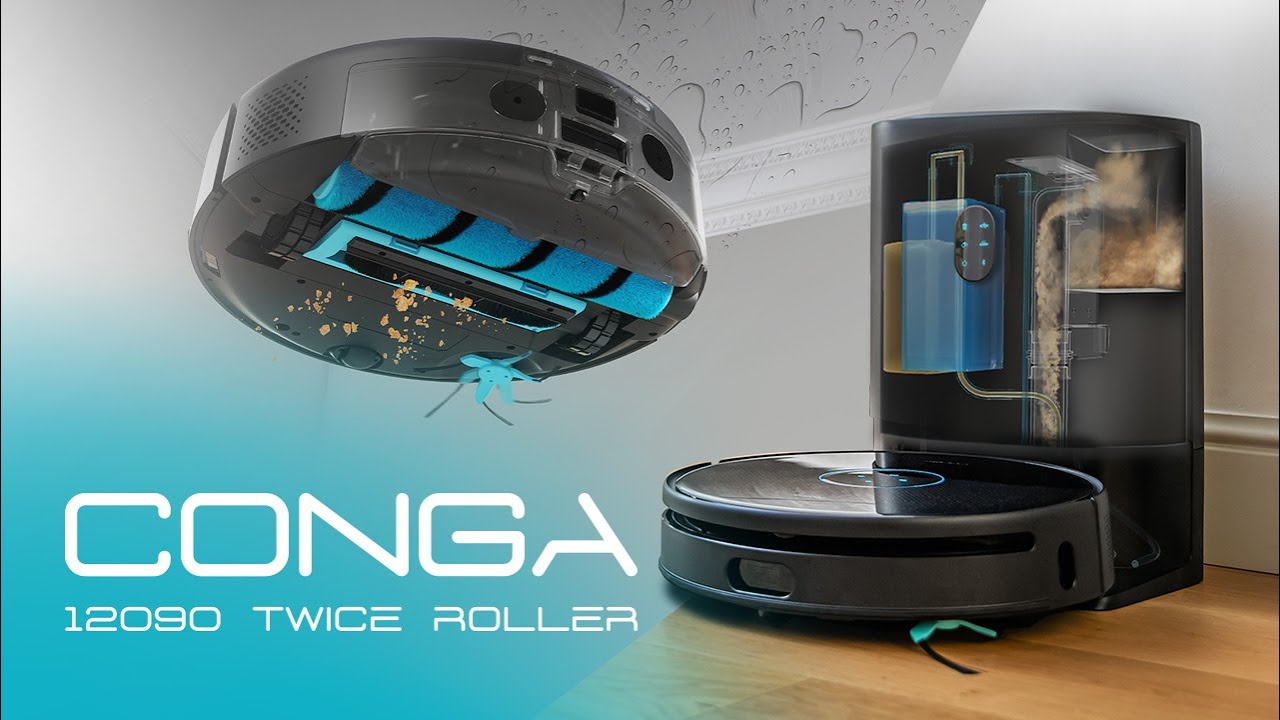 Robot aspirateur Conga 12090 Twice Roller Home&Fill
