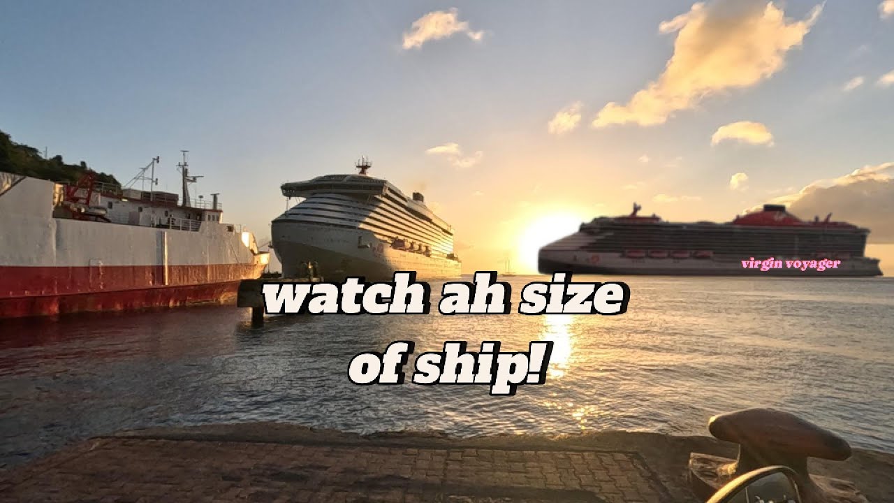 This New ship is too big for our small port#virginvoyages# stvincentandthegrenadines