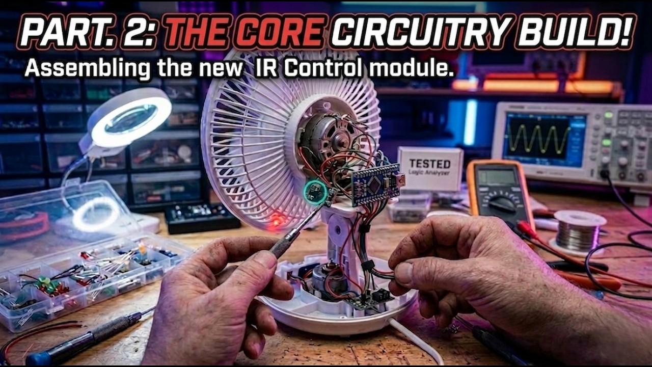 Affordable Mini Fan Hack: Upgrade to IR Remote Control！(Part 2)｜《3C Diagnostic Lab》
