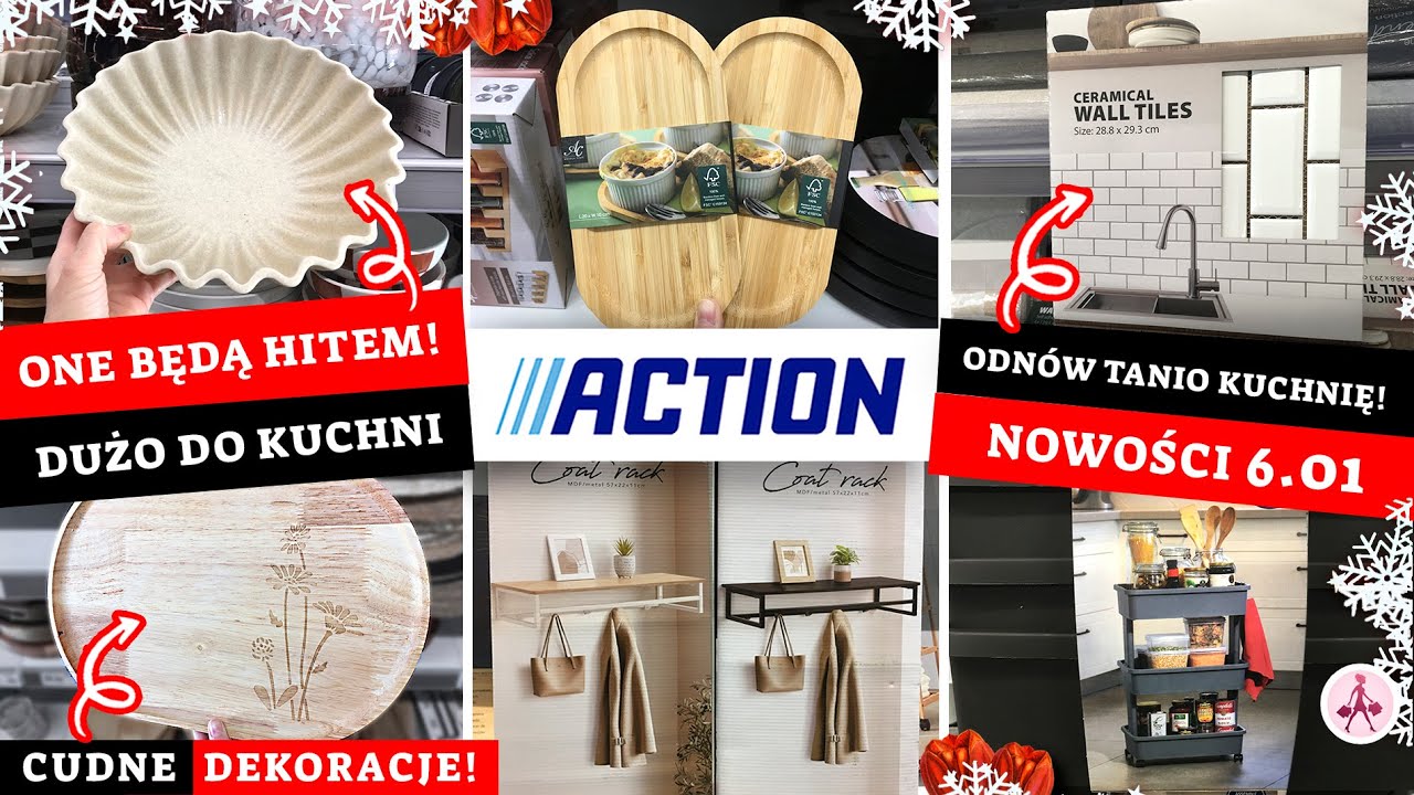 ACTION CUDNE MISY! 😍 PŁYTKI - TANIO ODNOWISZ KUCHNIĘ! 💥💥💥 TACE I WIESZAKI 😍