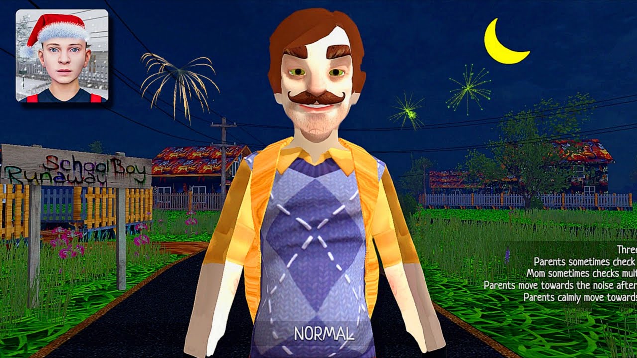 Schoolboy Runaway in Hello Neighbor 2 | Andrew Is Theodore Peterson and Gennady is Maritza Esposito