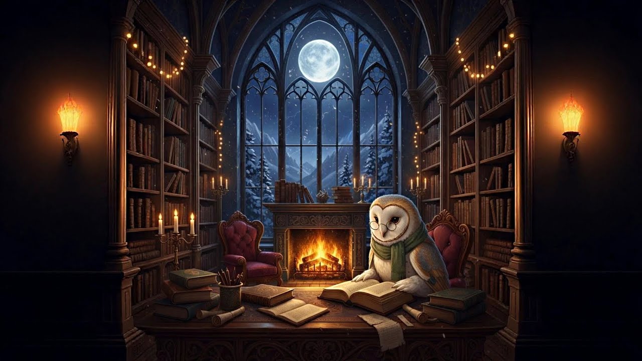 Deep Focus Lofi Mix 🦉 Welcome to Sage's Library (432Hz + 8Hz Alpha)