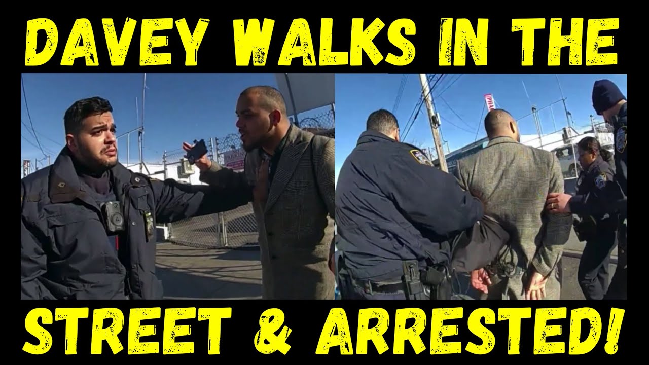 Frauditor Lil Davey Arrested For Walking in the Street!