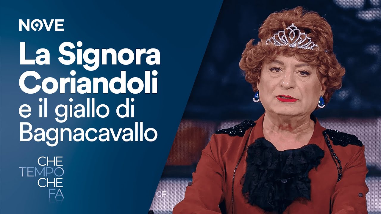 Che tempo che fa | La Signora Coriandoli e il gialli di Bagnacavallo