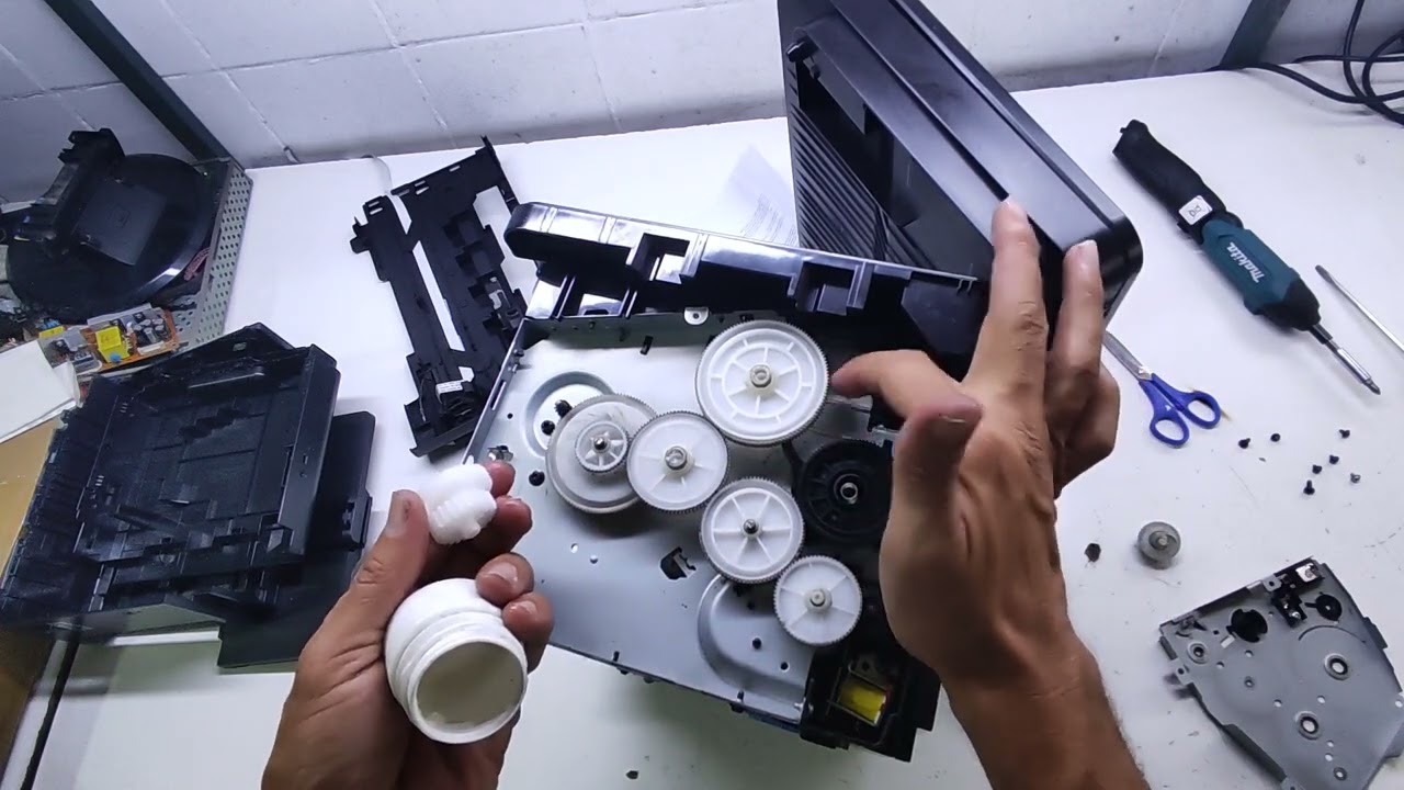 Como eliminar barulho de engrenagem nas impressoras HP M125, M127, M1132, P1102w, P1102 - RESOLVIDO.