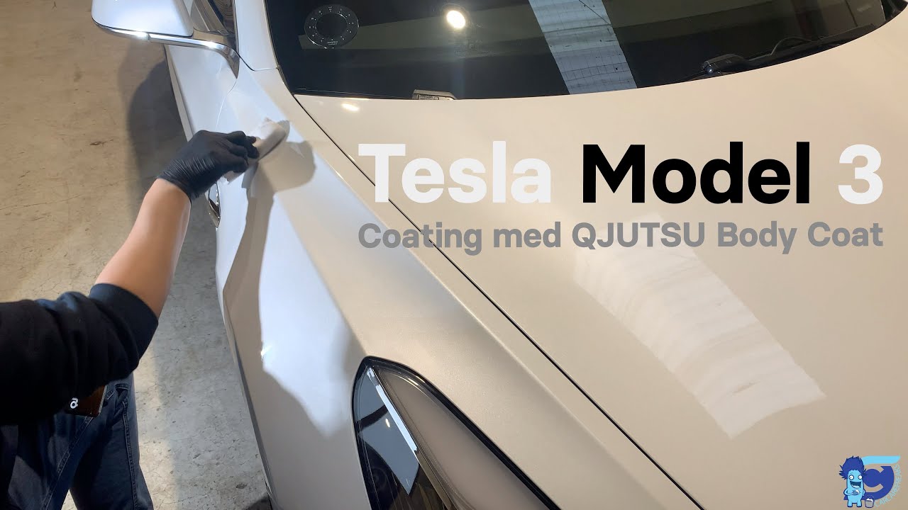 Pleje af Tesla Model 3 - Coating med QJUTSU Body Coat - Episode 7
