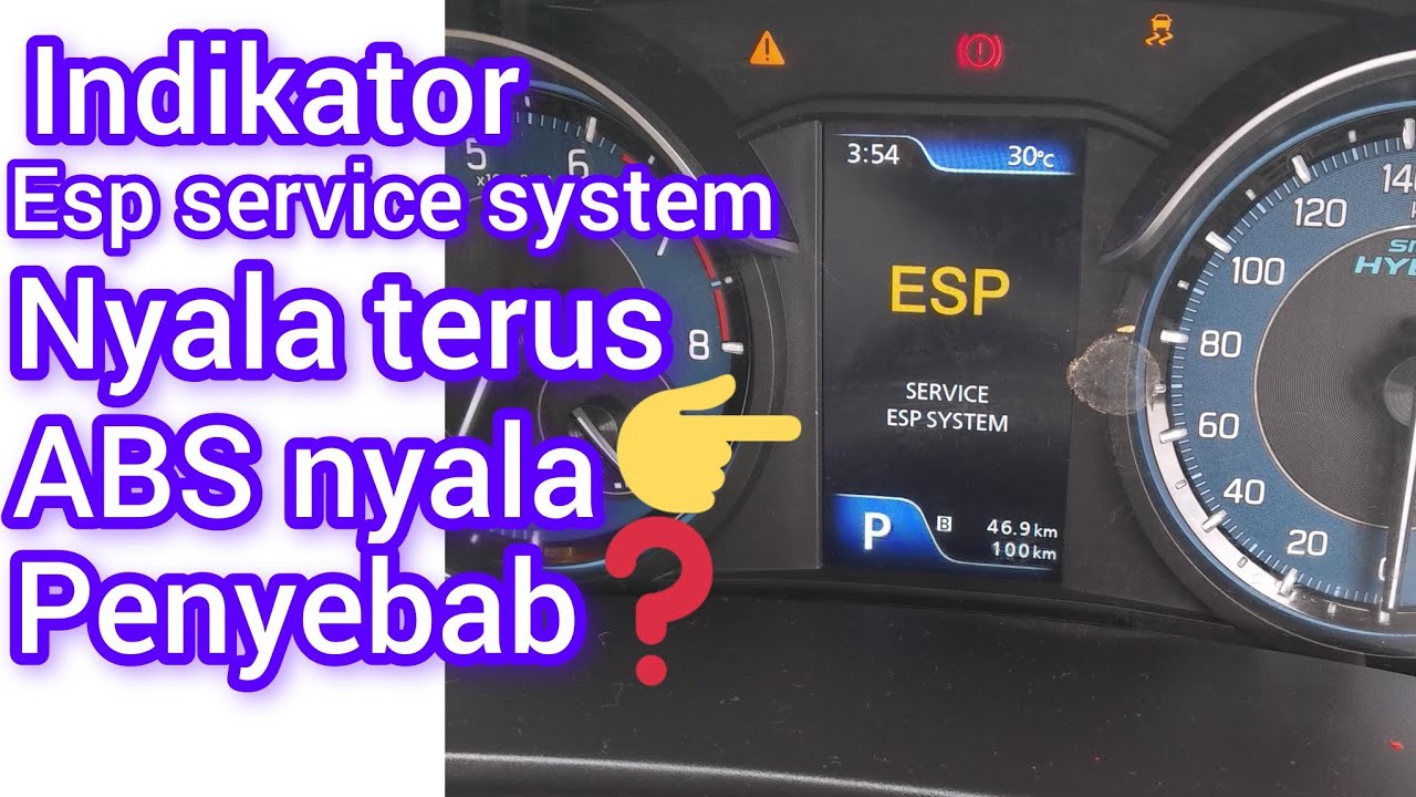 INDIKATOR ESP SERVICE SYSTEM NYALA TERUS, SENSOR ABS NYALA, SUZUKI ALL NEW ERTIGA XL7,