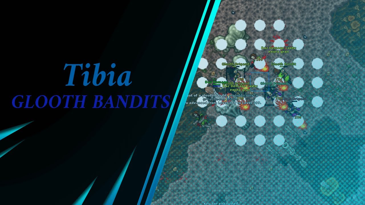 ED Oramond Glooth Bandits. Best place to hunt - level 200 as MS/ED - 2,6KK EXP/H on 150% - PROFIT.
