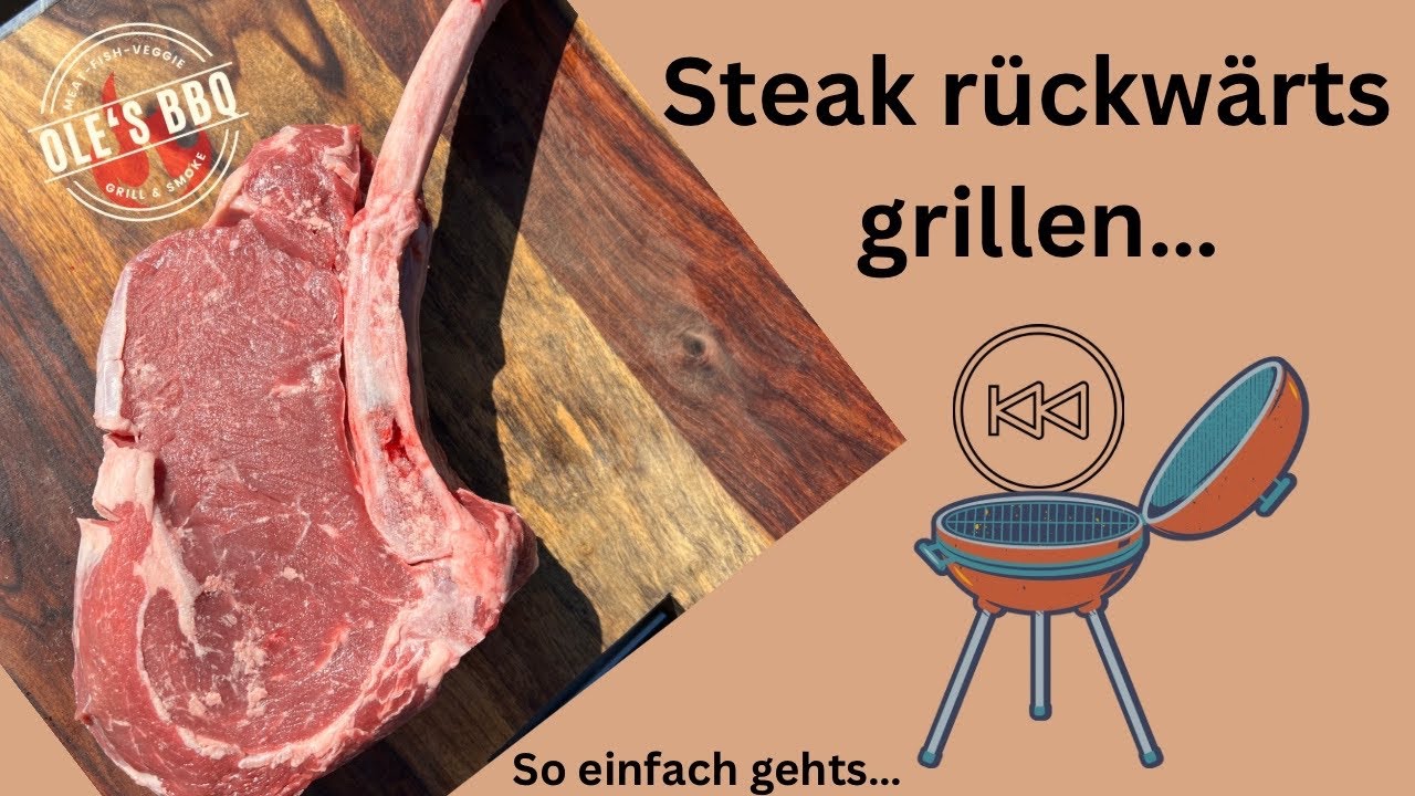 Steak rückwärts garen / Tomahawk Steak grillen / Steak Medium garen / Grillen / BBQ / Gasgrill