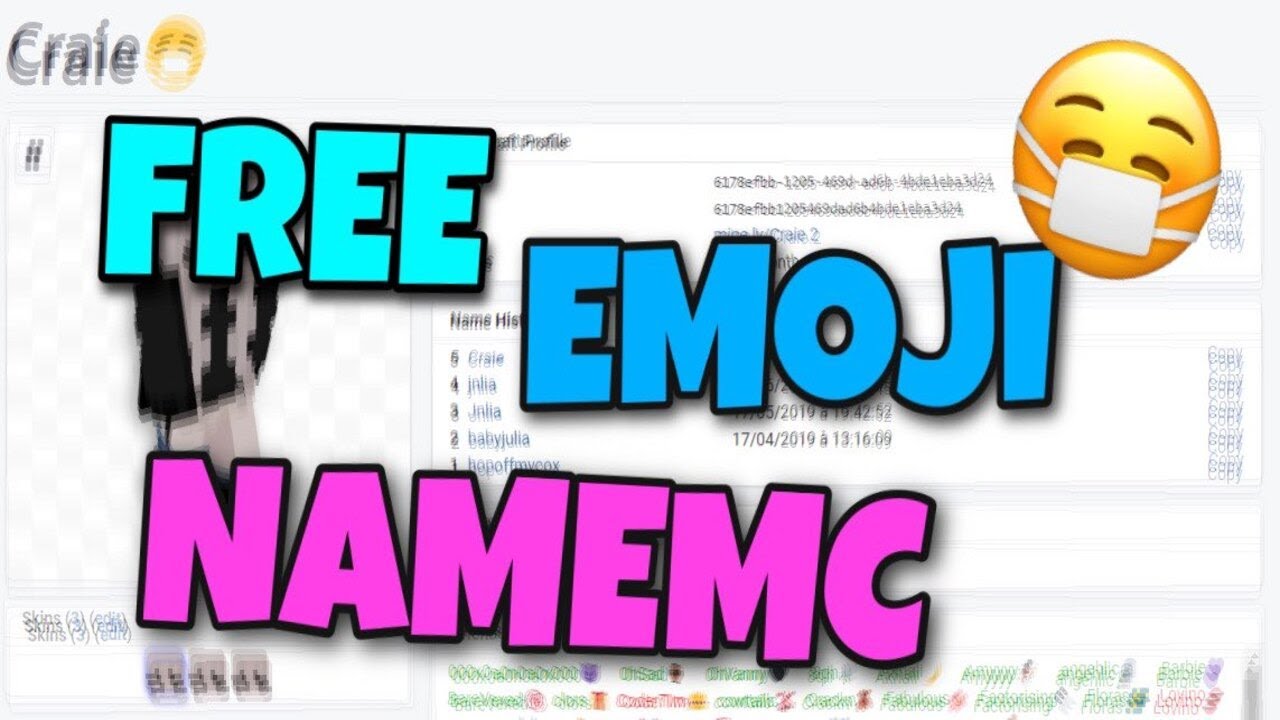 [NAMEMC] FREE EMOJI 2021 ! 😷