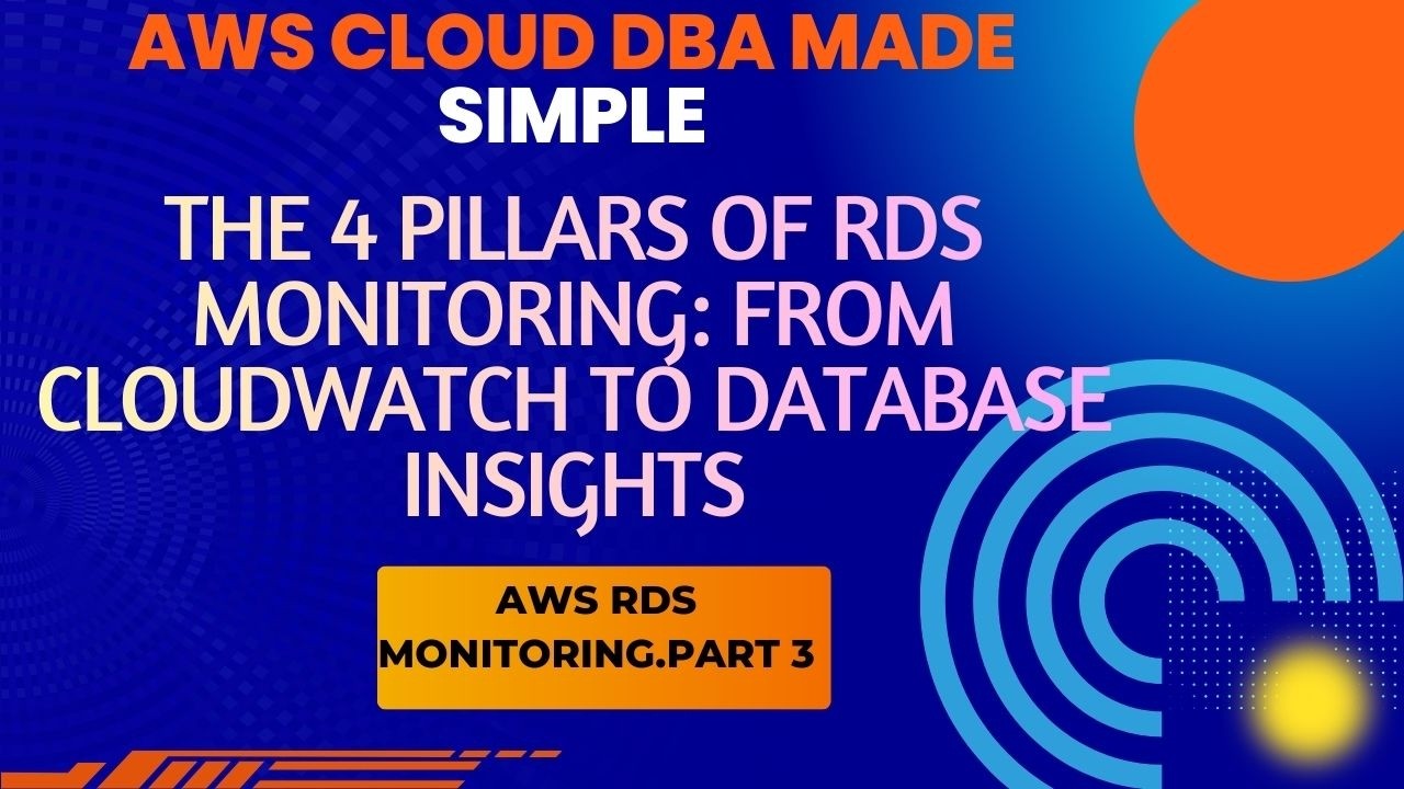 The 4 Pillars of RDS Monitoring: From CloudWatch to Database Insights