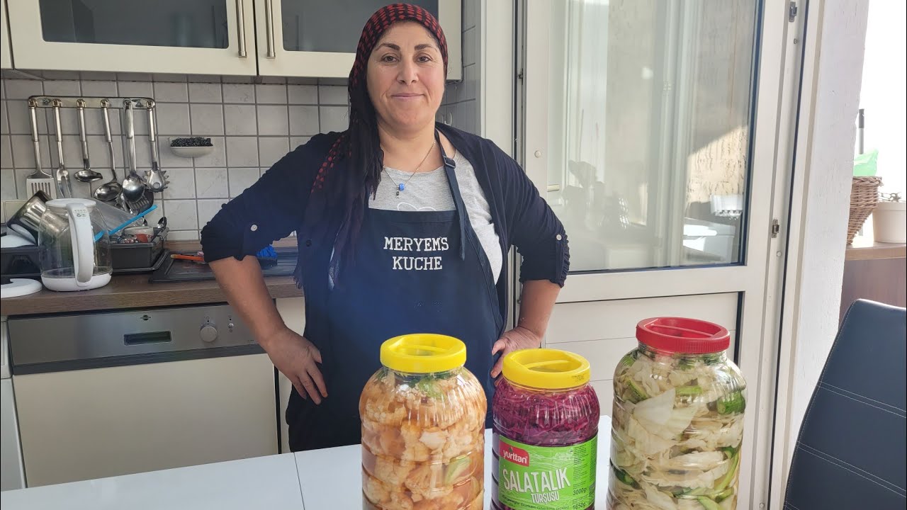 MA TIRŞI ÇEKIR 😍💯||MERYEMS KÜCHE HAT EINGELEGTES GEMÜSE GEMACHT❤️😋