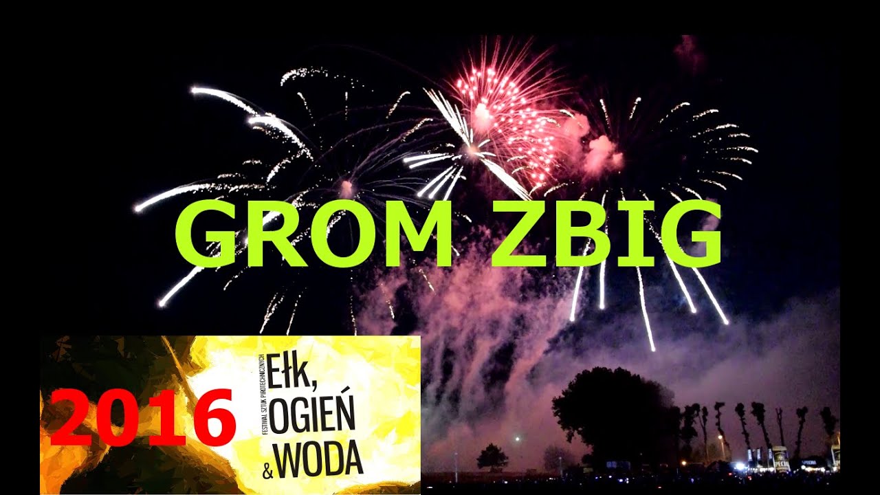 Ełk OGIEŃ & WODA 2016 - 1 Pokaz Pirotechniczny 