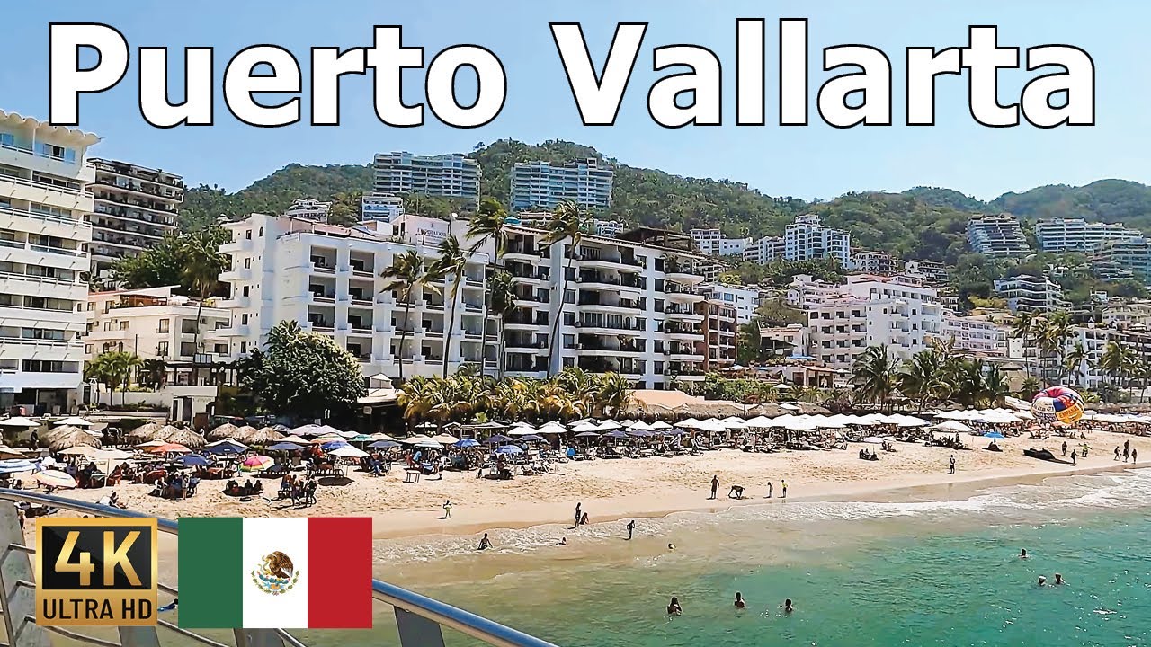 Puerto Vallarta, Mexico -- Gorgeous Afternoon Walk Along the Beach and Old Town