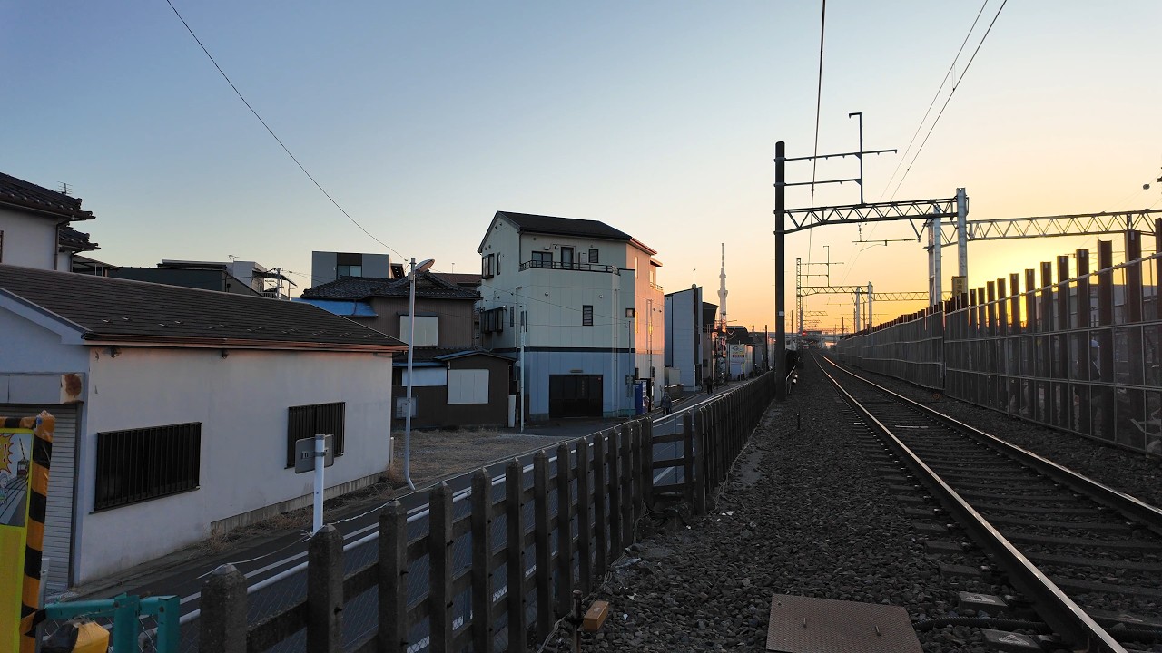 【4K Walk】Yotsugi at Dusk, Tokyo｜夕暮れの四ツ木