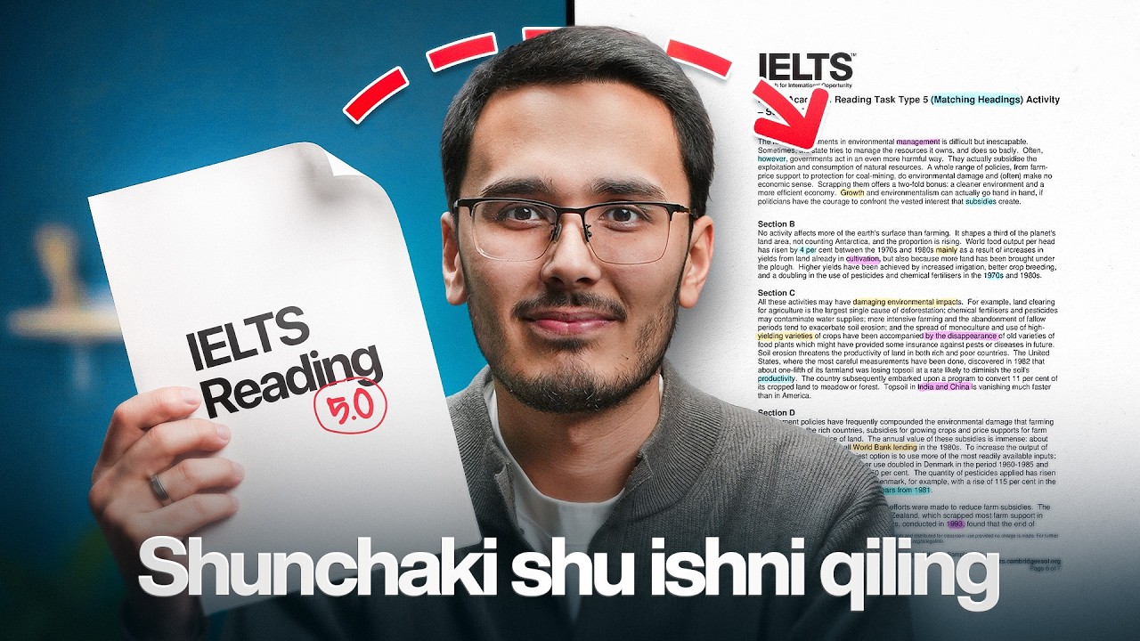Reading 9.0 olish uchun to'liq reja! (siz uchun maxsus)