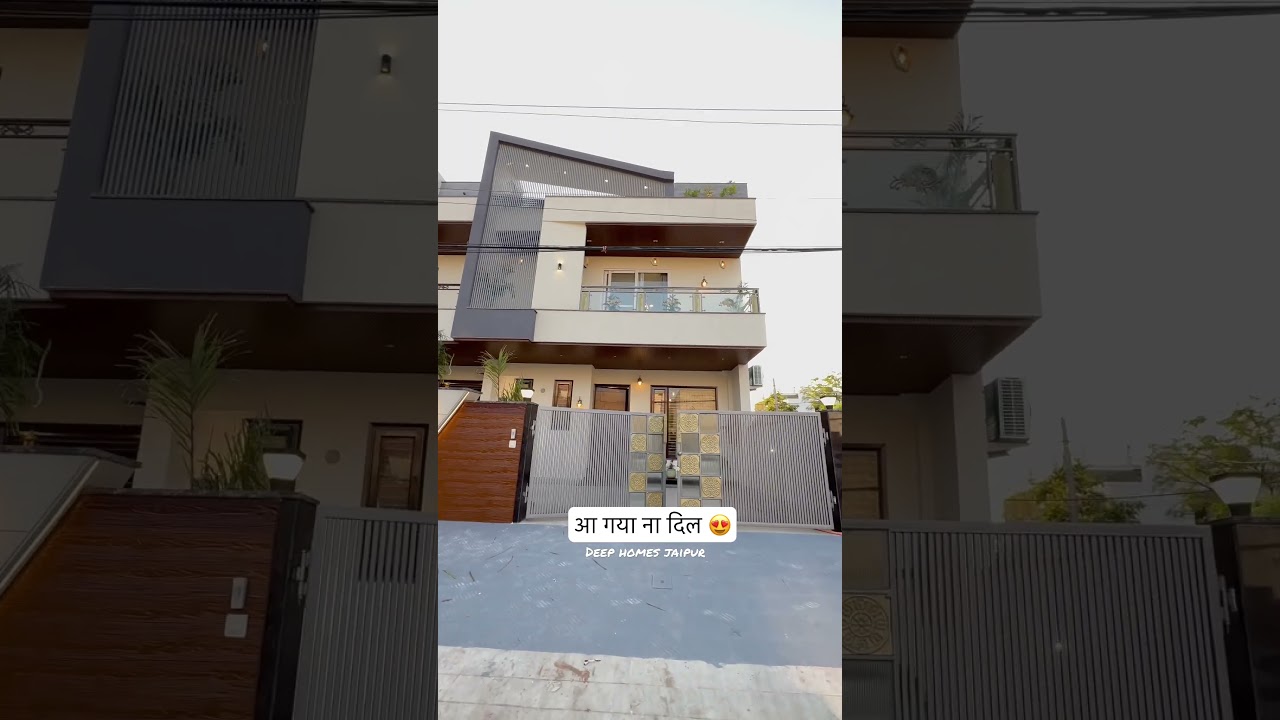 25 By 60 house elevation design | corner house elevation