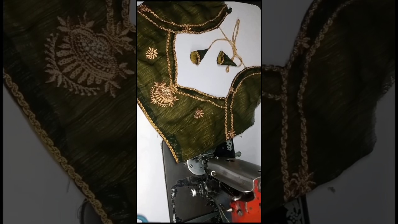 work blouse cutting and stitching #workblouse #blousecutting #blousestitching #trendingshorts