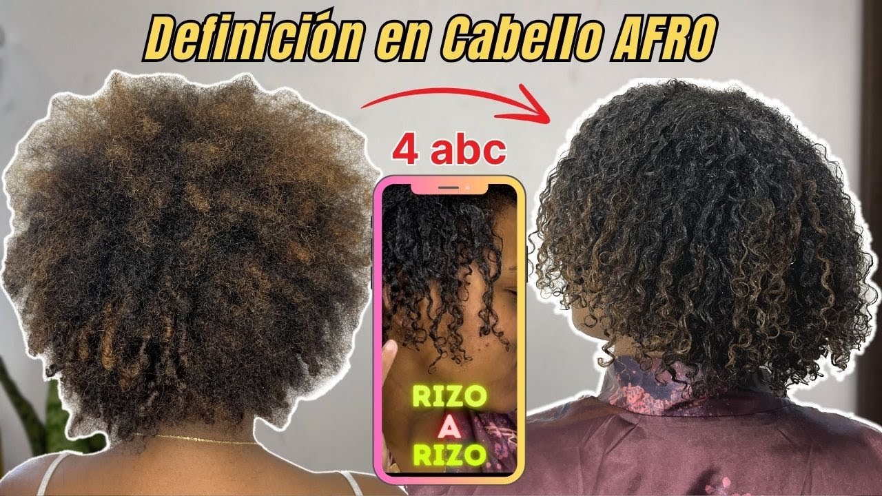 La mejor Definición de rizos en cabello Afro Corto tipo 4 🫶🏾