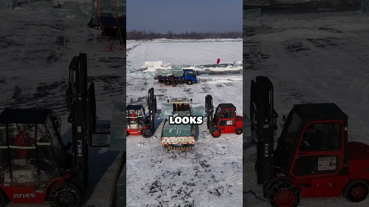 Ice Harvesting in China 
