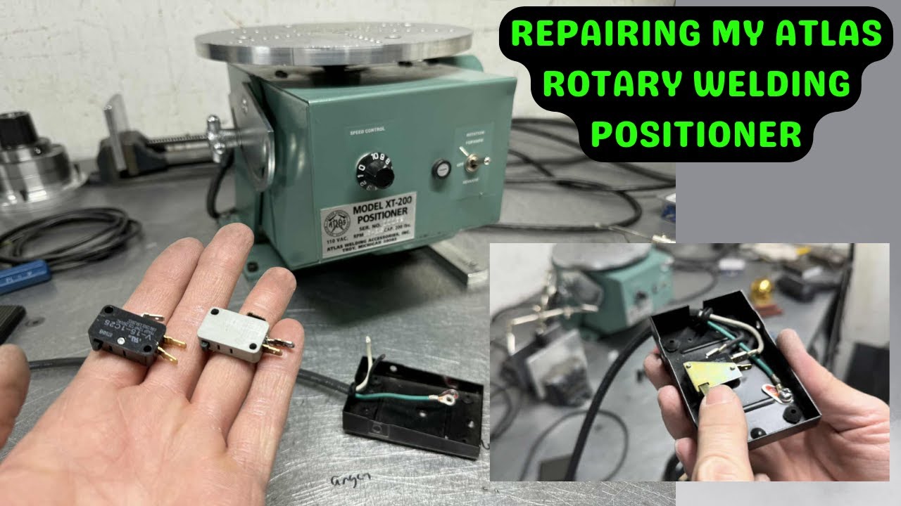 I melted the foot pedal micro switch in my ATLAS Rotary Welding Positioner #welding #welder #rotary