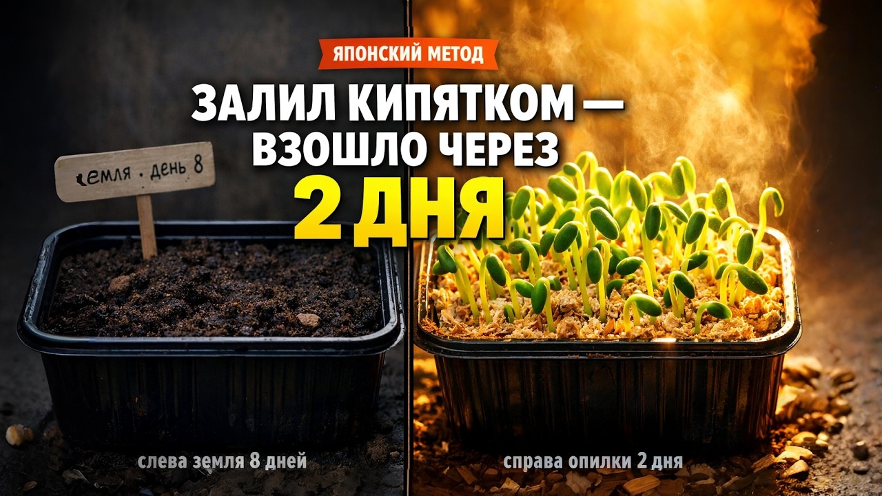 ГОРЯЧИЕ ОПИЛКИ + СЕМЕНА ОГУРЦОВ = РЕЗУЛЬТАТ КОТОРЫЙ Я НЕ ОЖИДАЛ