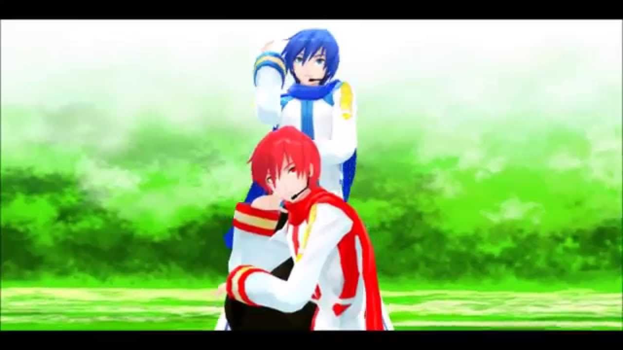 MMD Kiss me Kaito and Akaito