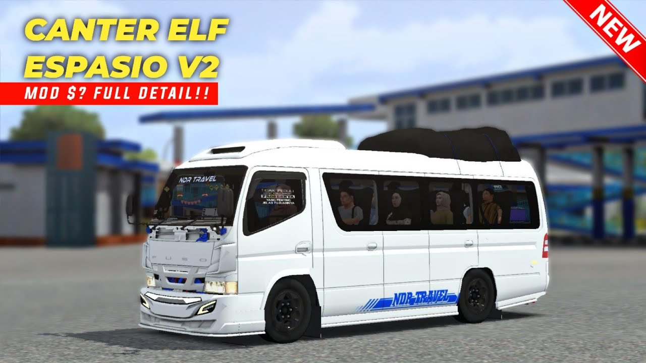 RILISS!! MOD CANTER ELF ESPASIO V2 NDR CONCEPT TERBARU FULL DETAIL |bussid v4.3