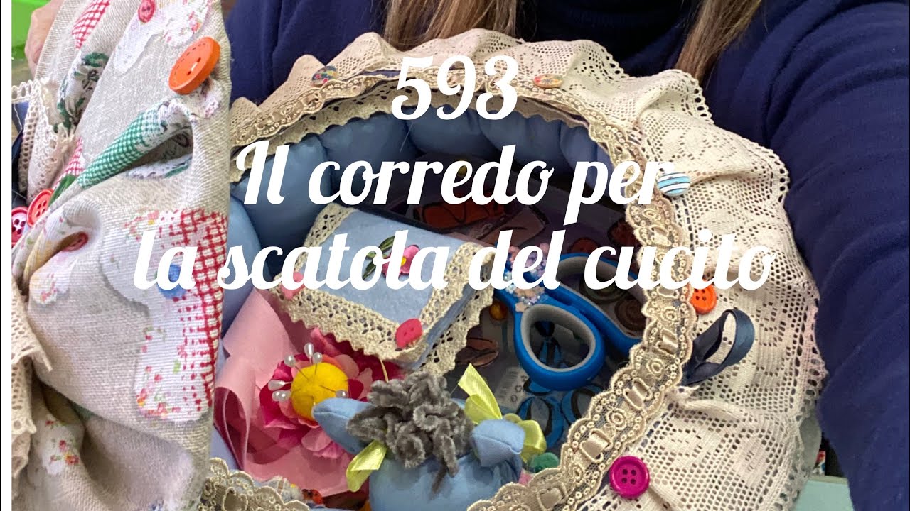 Il corredo per la scatola del cucito