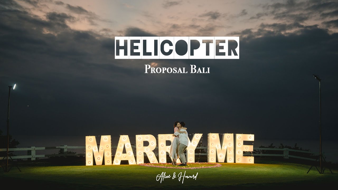 Helicopter Proposal Bali 