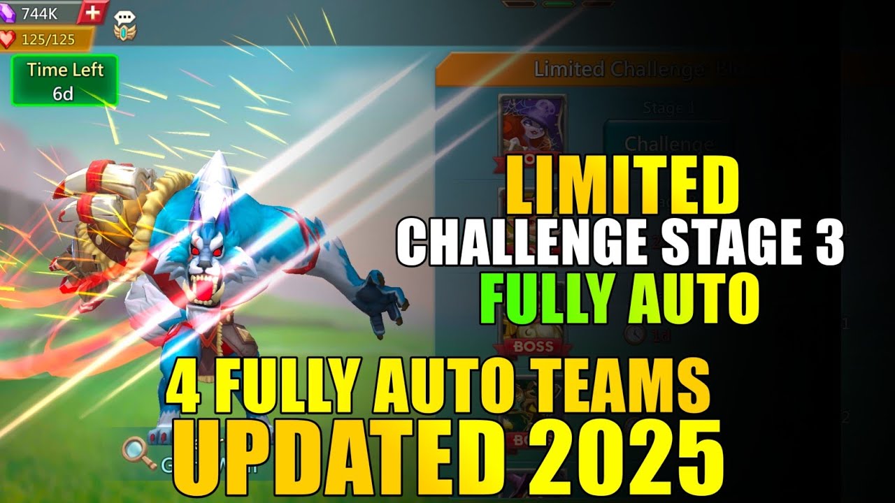 Lords mobile grim wolf limited challenge stage 3 auto|4 Auto Teams For Bloodlust Stage 3