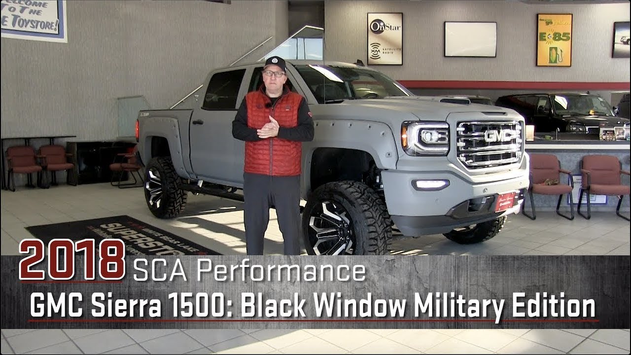 New 2018 SCA Black Widow Military Edition GMC Sierra 1500 - Lifted - White Bear Lake, MN