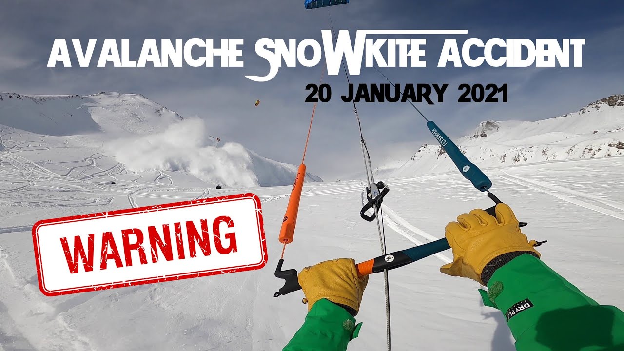 Avalanche snowkite accident 20 January 2021