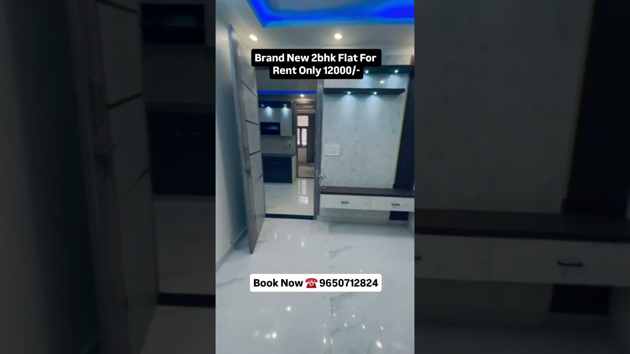 Brand New 2bhk Flat For! Rent Only 12000/- Location At Uttam Nagar East Metro station 🚉