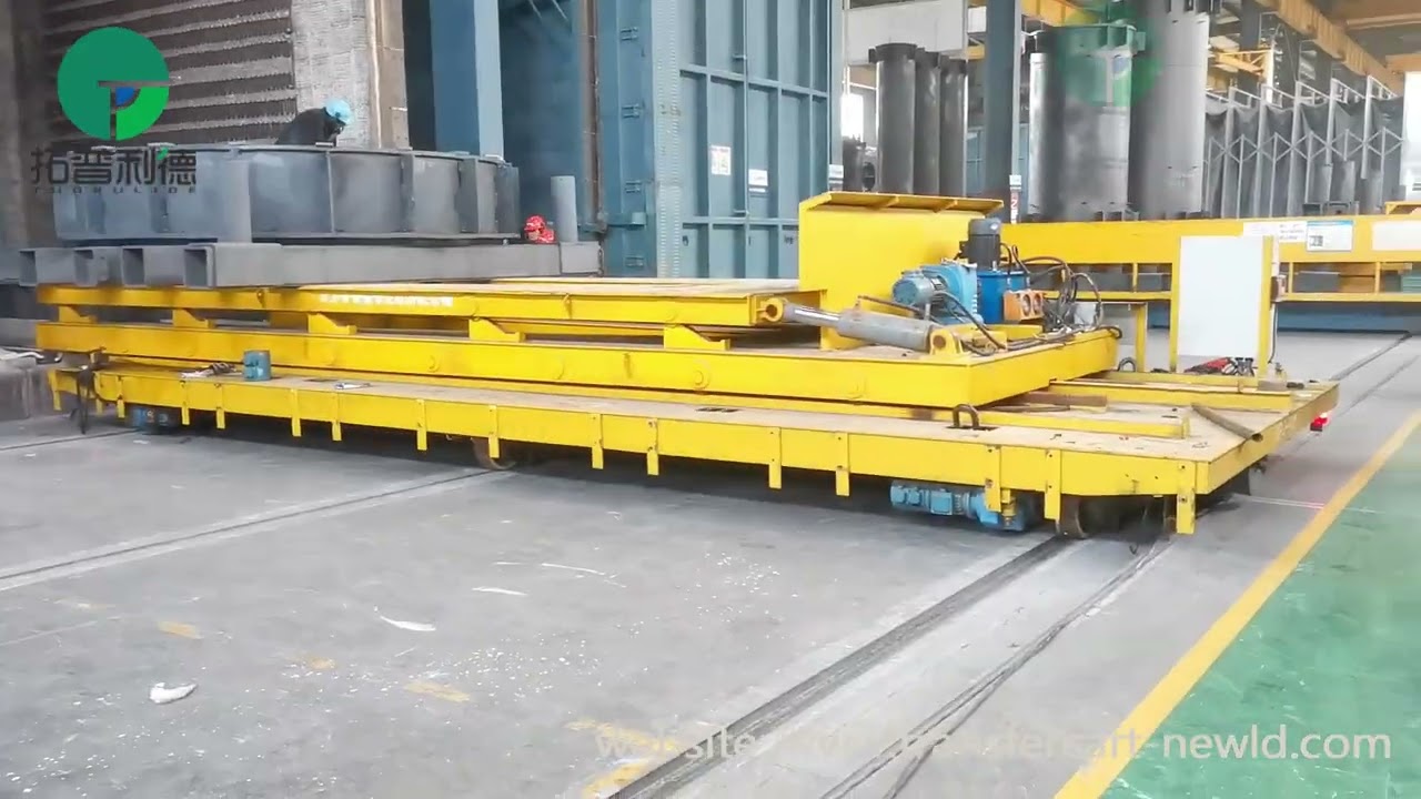 Cable Reel Powered Electric Transfer Cart,Customized 40 Ton High Payload Transfer Trolley
