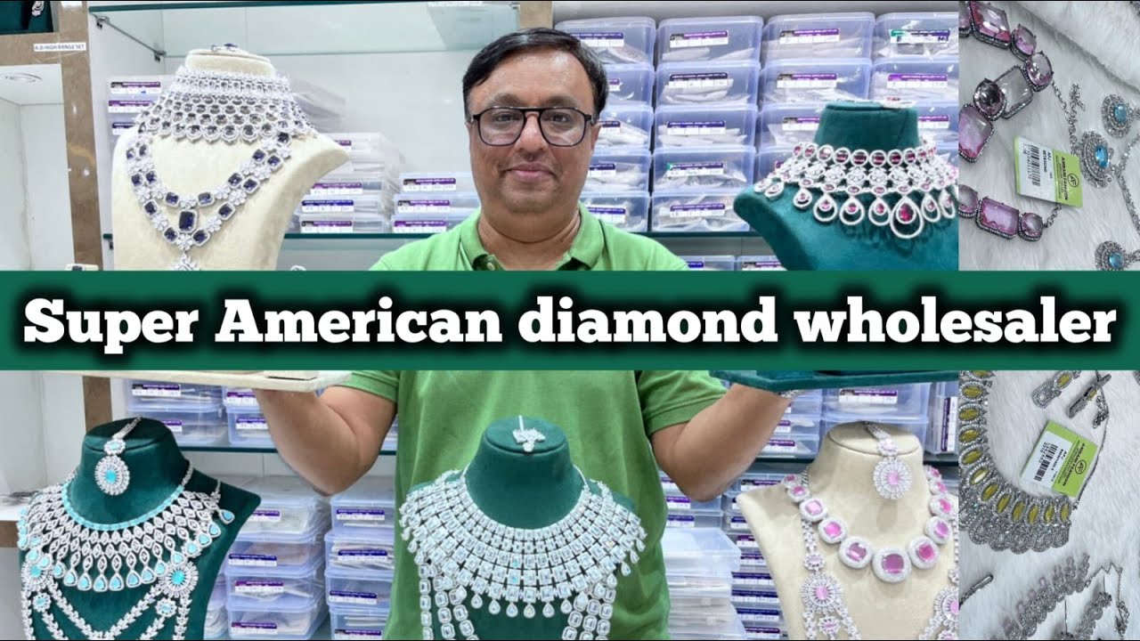 Exclusive American Diamond jewellery wholesaler|Necklace Set,wedding set, bridal set in Kolkata